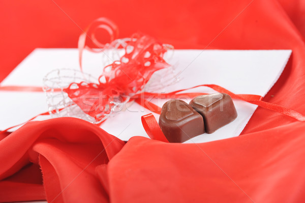  chocolate and letter Stock photo © taden