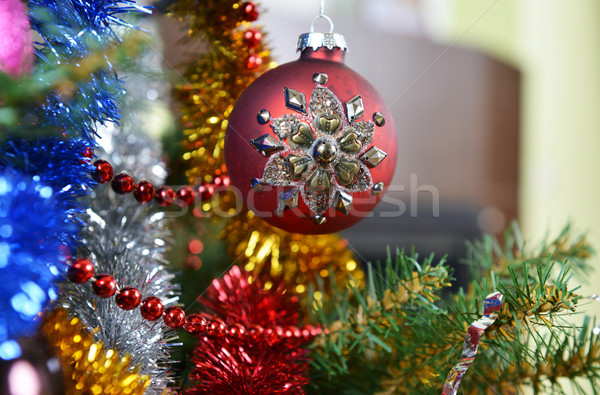 Christmas tree decorations Stock photo © taden