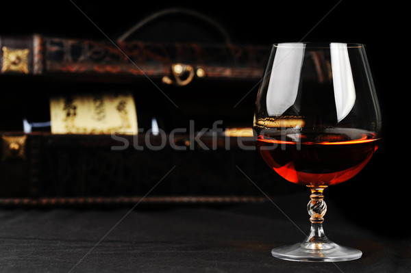 glass of cognac Stock photo © taden