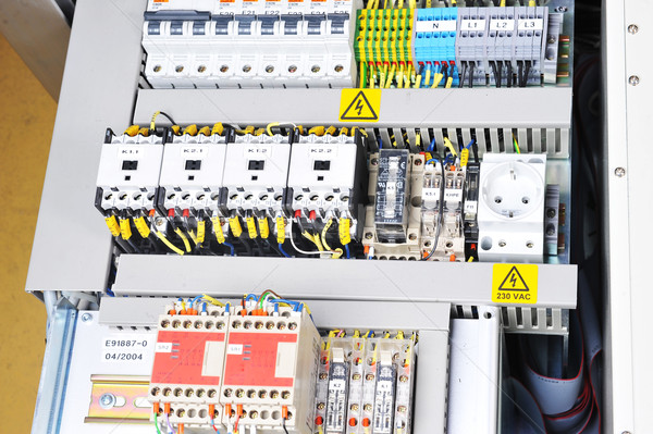 panel with  electrical equipment Stock photo © taden