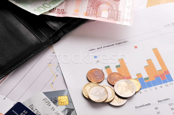 credit cards and purse Stock photo © taden