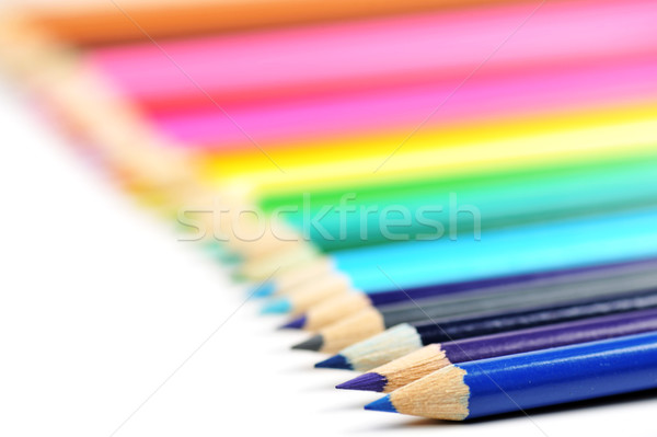 Bleistifte up Zeile Stift grünen Stock foto © taden