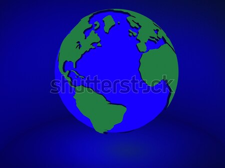  earth with neon glow Stock photo © taden