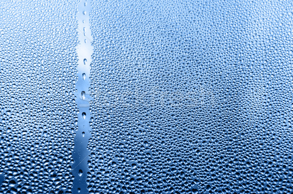 Kroplami wody szkła wody samochodu żywności Zdjęcia stock © taden