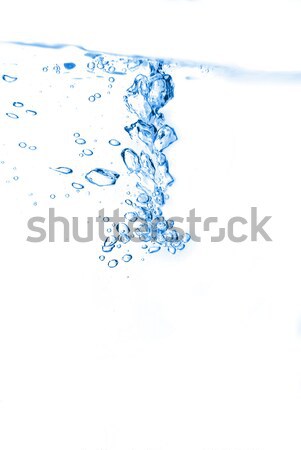 Stock photo: bubbles in a water close up
