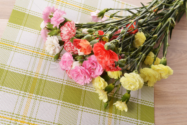 Stok fotoğraf: çiçekler · karanfil · buket · renkli · çiçek