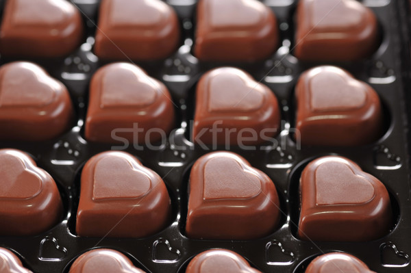 шоколадом окна формы сердца продовольствие Сток-фото © taden