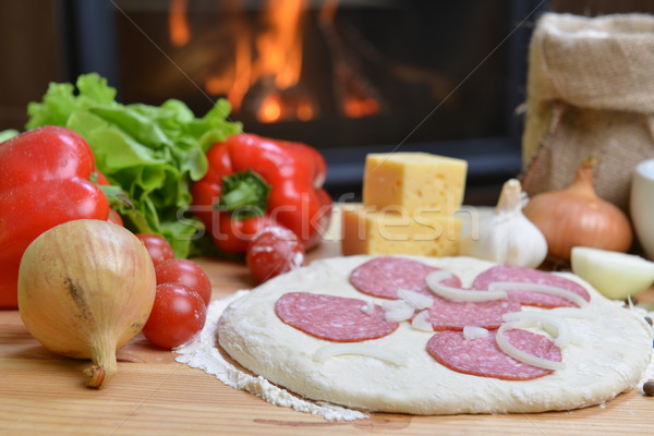  pizza dough Stock photo © taden