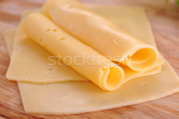 sliced yellow cheese  Stock photo © taden