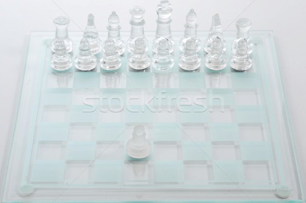 Spiel Schach erste Sport Gruppe Spaß Stock foto © taden