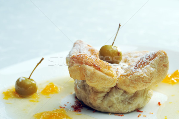 Torta jarabe miel alimentos Servicio Foto stock © taden