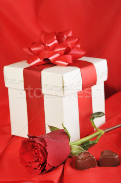 gift and chocolate  Stock photo © taden