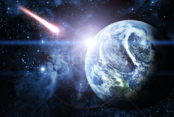 Gyönyörű piros bolygó űr üzlet földgömb Stock fotó © taden