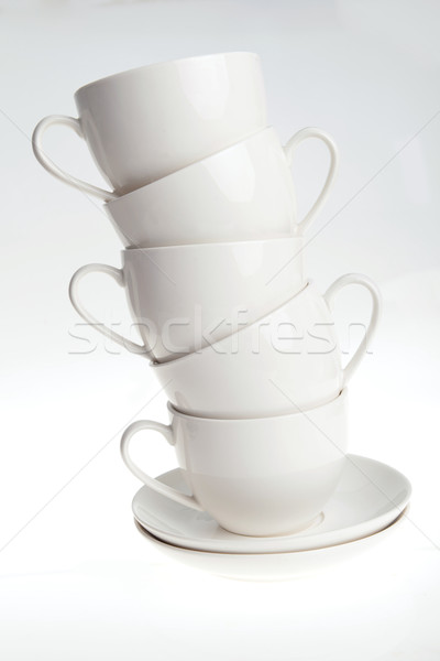 coffee cups with saucers Stock photo © taden