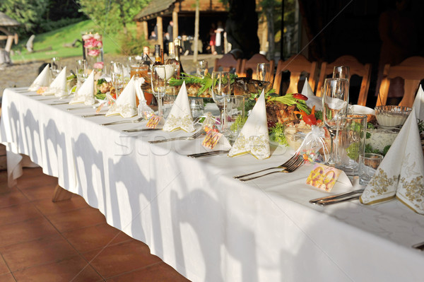 Gala recepção pronto tabela comida beber Foto stock © taden