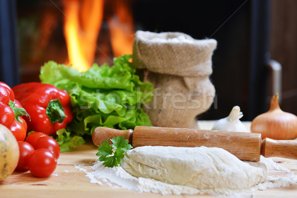  pizza dough Stock photo © taden