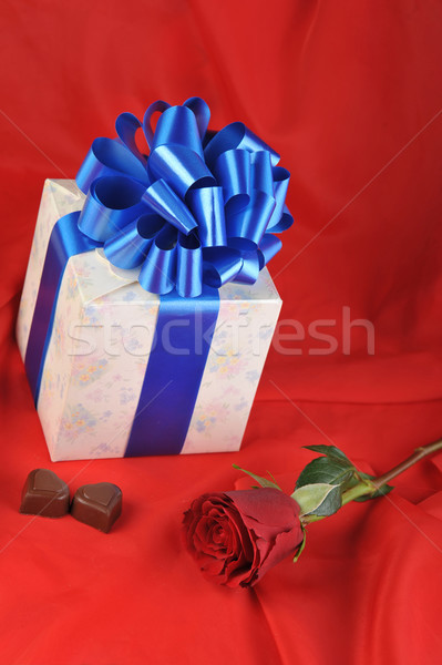 gift and chocolate  Stock photo © taden