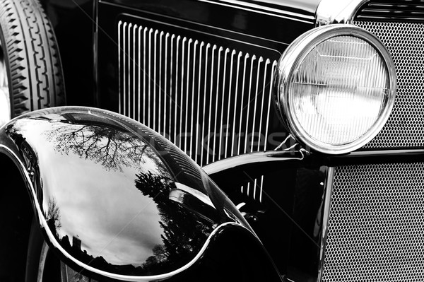 Edad americano coche exposición coches vidrio Foto stock © taden