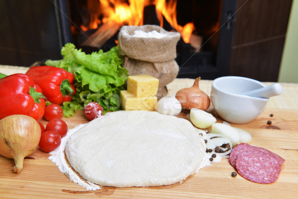  pizza dough Stock photo © taden