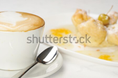 cake  with  syrup and coffee Stock photo © taden