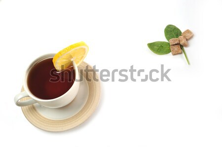cup of tea with  pastry Stock photo © taden