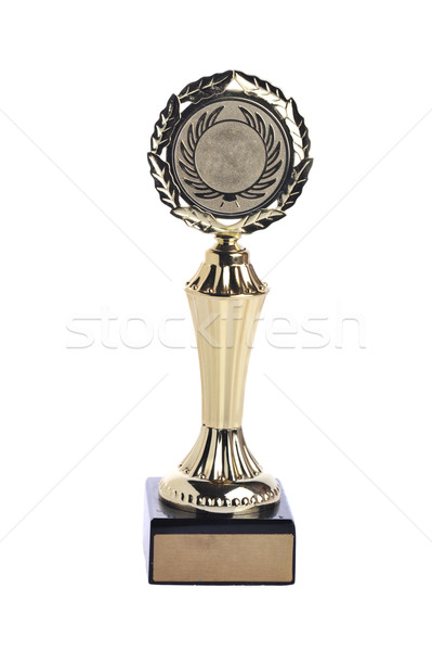 Foto stock: Campeón · taza · aislado · blanco · deporte · éxito