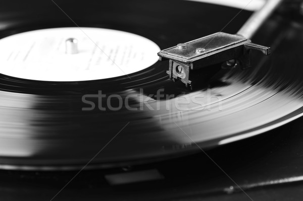 Vinyl schijf record draaitafel ontwerp Stockfoto © taden