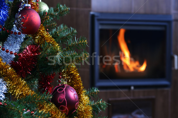 Christmas tree decorations Stock photo © taden