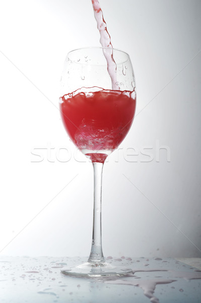 Líquido copo de vinho vidro onda bebidas Foto stock © taden