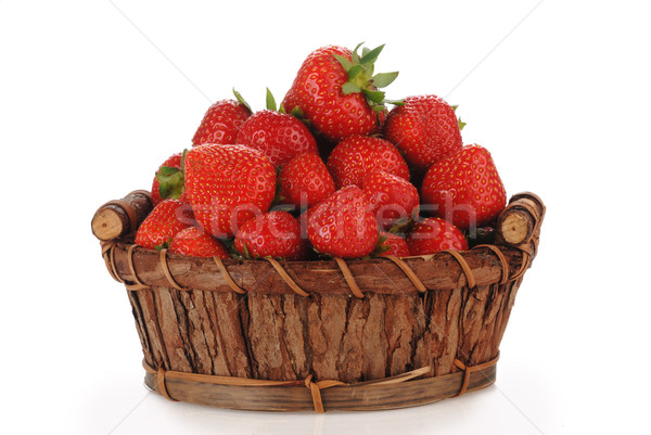 Basket of strawberries Stock photo © taden