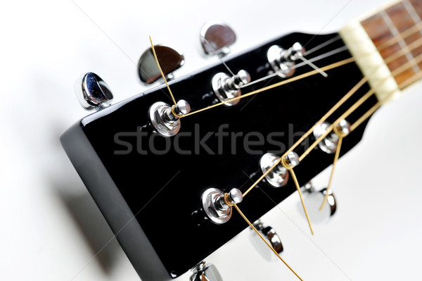  headstock of acoustic guitar Stock photo © taden
