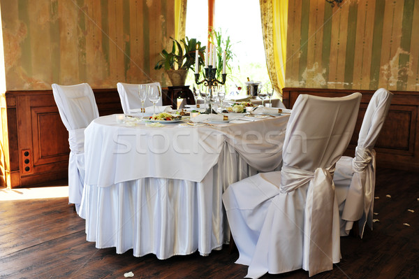Casamento jantar banquete tabela restaurante quarto Foto stock © taden