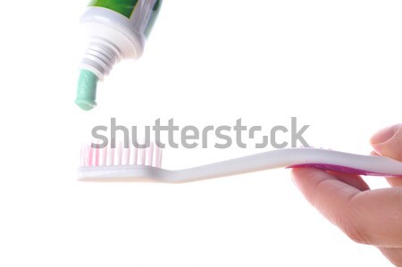 color toothbrush isolated on white  Stock photo © taden
