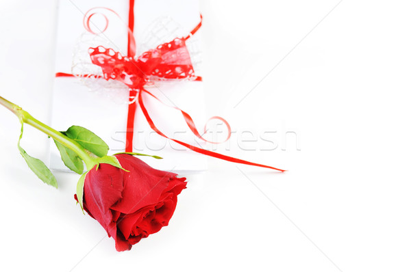  rose and letter Stock photo © taden