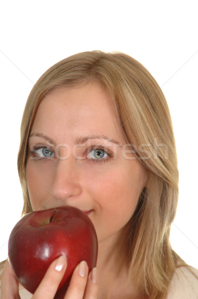 young woman with apple Stock photo © taden