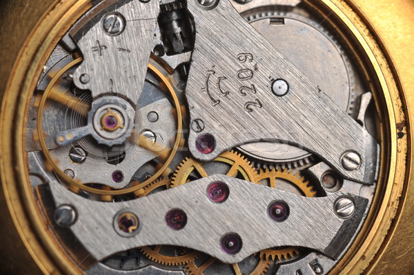 old watch gears close up Stock photo © taden