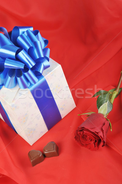 gift and chocolate  Stock photo © taden
