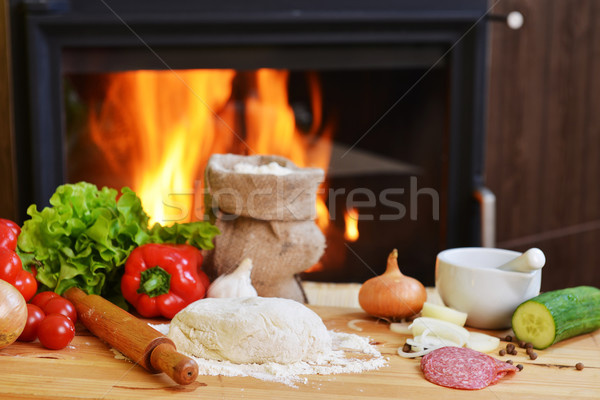  pizza dough Stock photo © taden