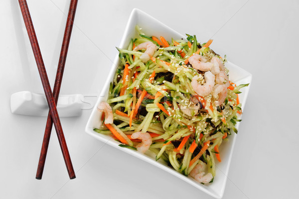 vegetable salad with shrimp  Stock photo © taden