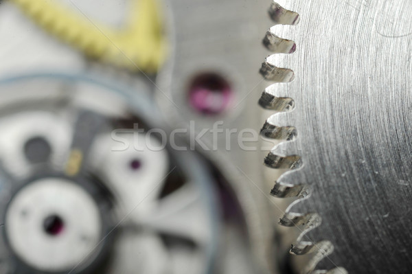 Ver engrenagens relógio metal cor Foto stock © taden