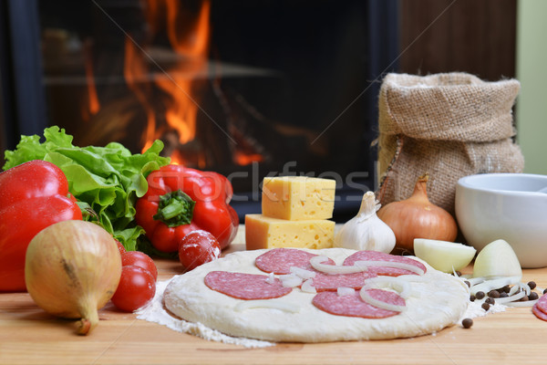  pizza dough Stock photo © taden