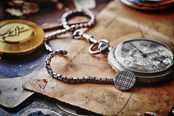 clock with  chain  Stock photo © taden