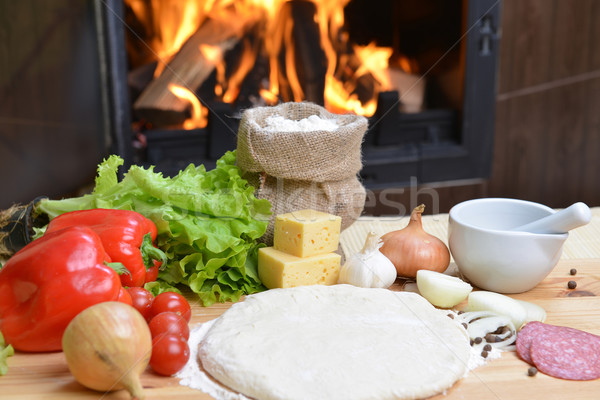  pizza dough Stock photo © taden