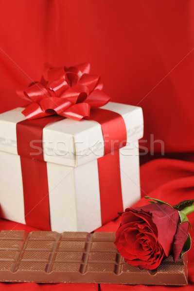 gift and chocolate  Stock photo © taden