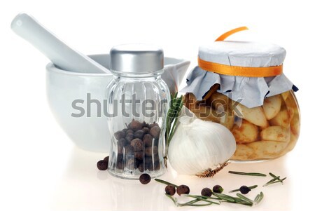 aroma, aromatic, background, bay, bowl, ceramic, closeup, cook,  Stock photo © taden