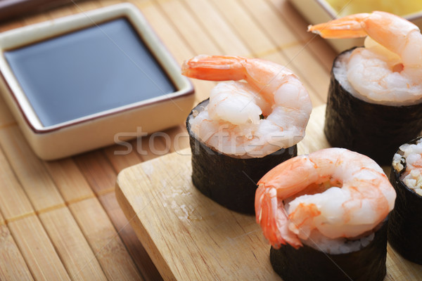 Frescos sushi sabroso placa Foto stock © taden