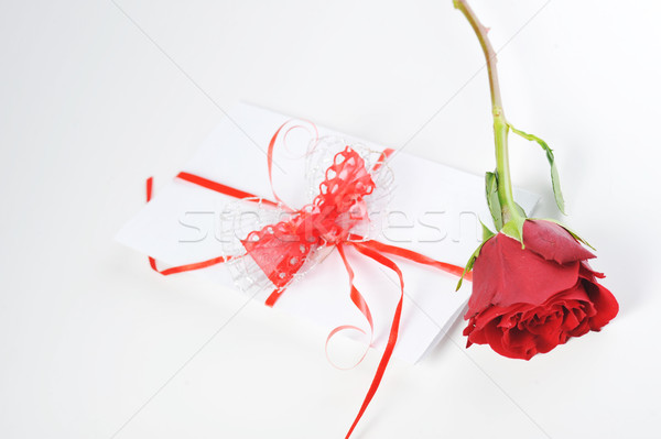  rose and letter Stock photo © taden
