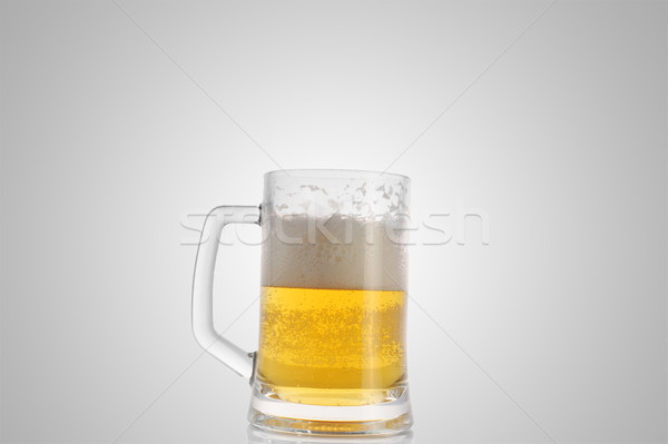 Sör bögre közelkép szemüveg arany italok Stock fotó © taden