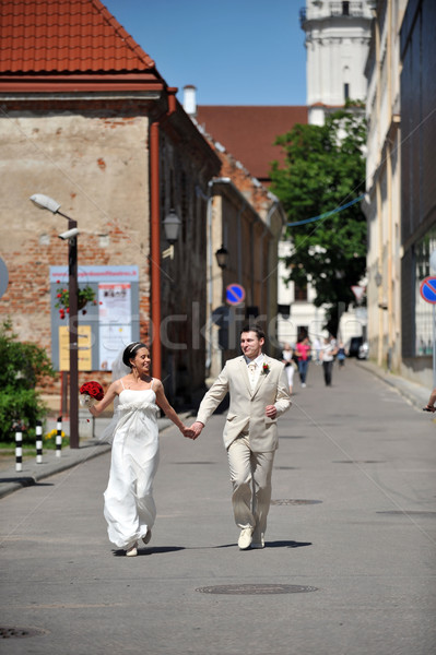 Stock photo: groom and  bride