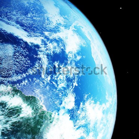 Planeta tierra azul espacio mundo mapa naturaleza Foto stock © taden
